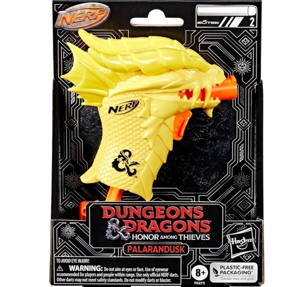 Nerf MicroShots Dungeons & Dragons Palarandusk Blaster: YELLOW: NEW IN PACKAGE